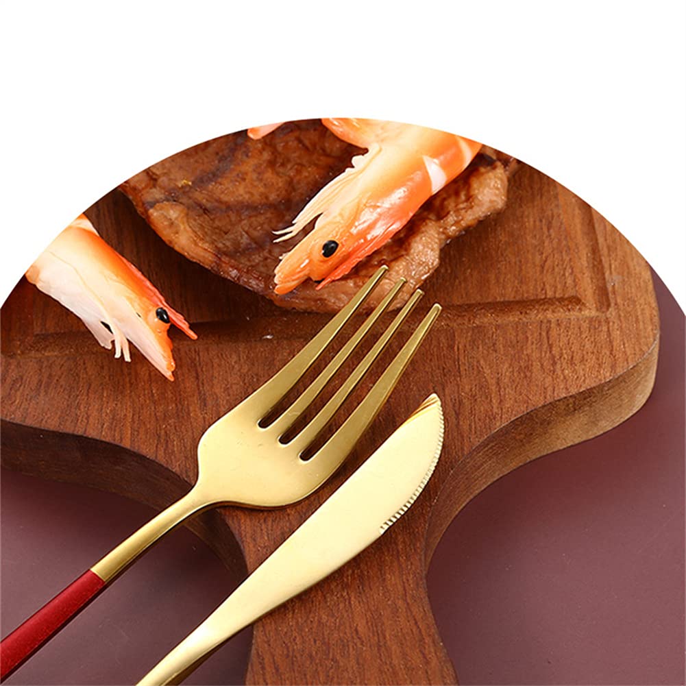 Ensembles De Couverts, Ensemble De Couverts 24 Pièces, Service pour 6, Ensemble d'argent en Acier Inoxydable pour La Maison/Bureau/De La Fête, De La Boîte-Cadeau Haut De Gamme,Pink Gold