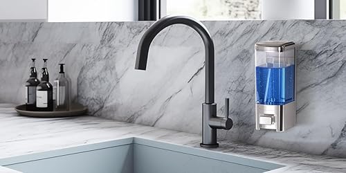 Miniatura 3 de Dispensador de jabón manual, montaje en pared de 17 oz16.9 fl oz, dispensador de jabón de manos de cocina de gran capacidad, dispensador de loción