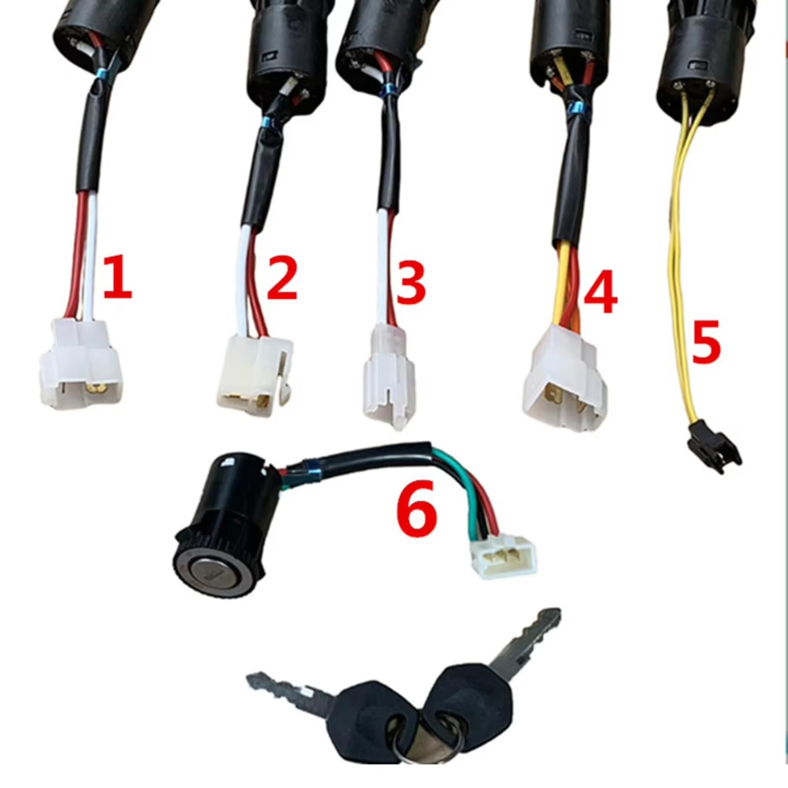 Interruttore Accensione Chiave Interruttore Avviamento Chiave Auto Elettrica Bambini Giocattolo Interruttore Chiave Auto Giocattolo Bambini Interruttore Chiave Ricambio(A6)