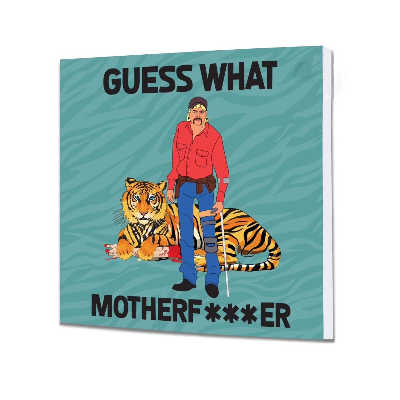 Joe Exotic Tiger King Singing Birthday Funny Greeting Card Carole Baskin - Guess What?