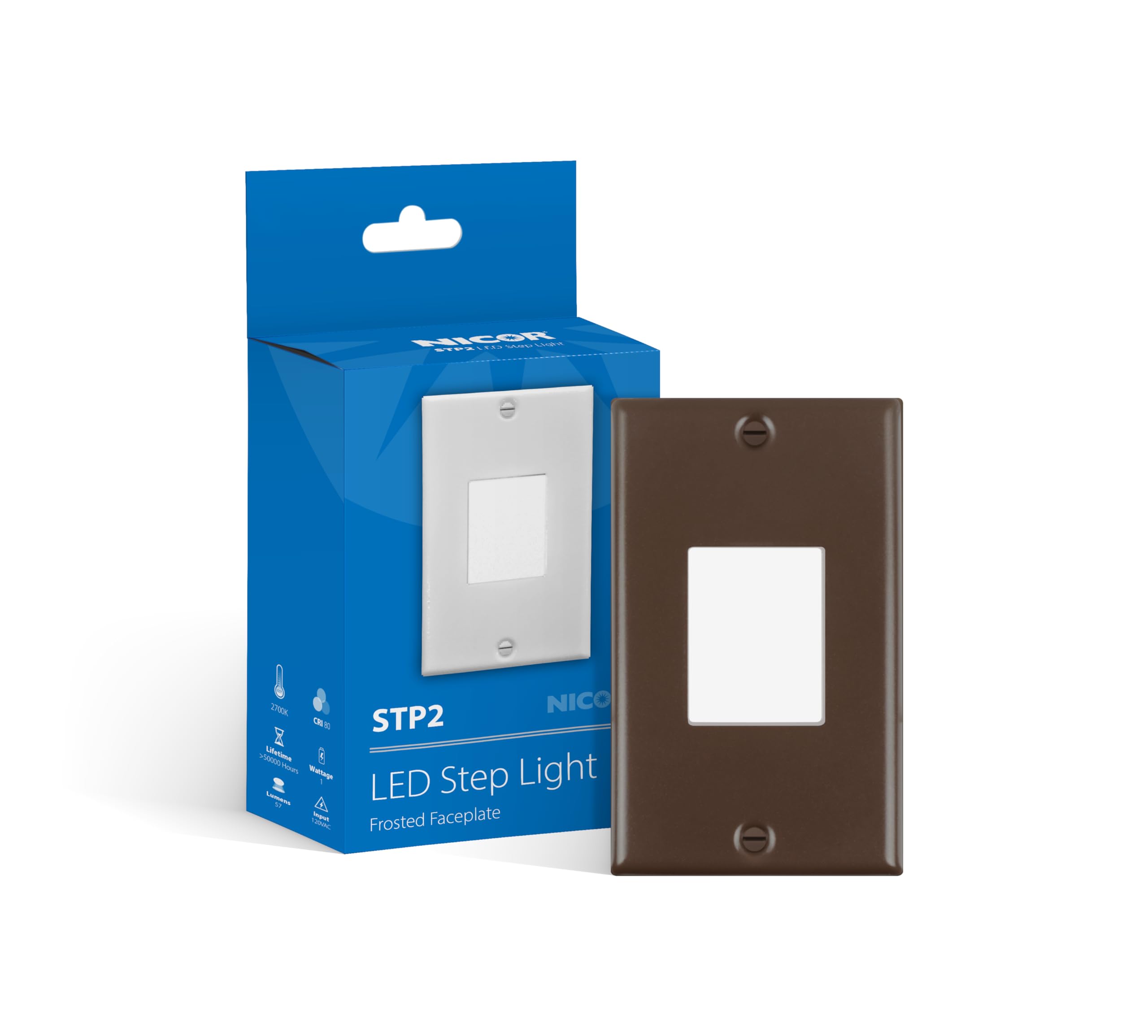 NICOR Lighting STP2 Frosted Oil-Rubbed Bronze LED Step Light (STP2F120OB)