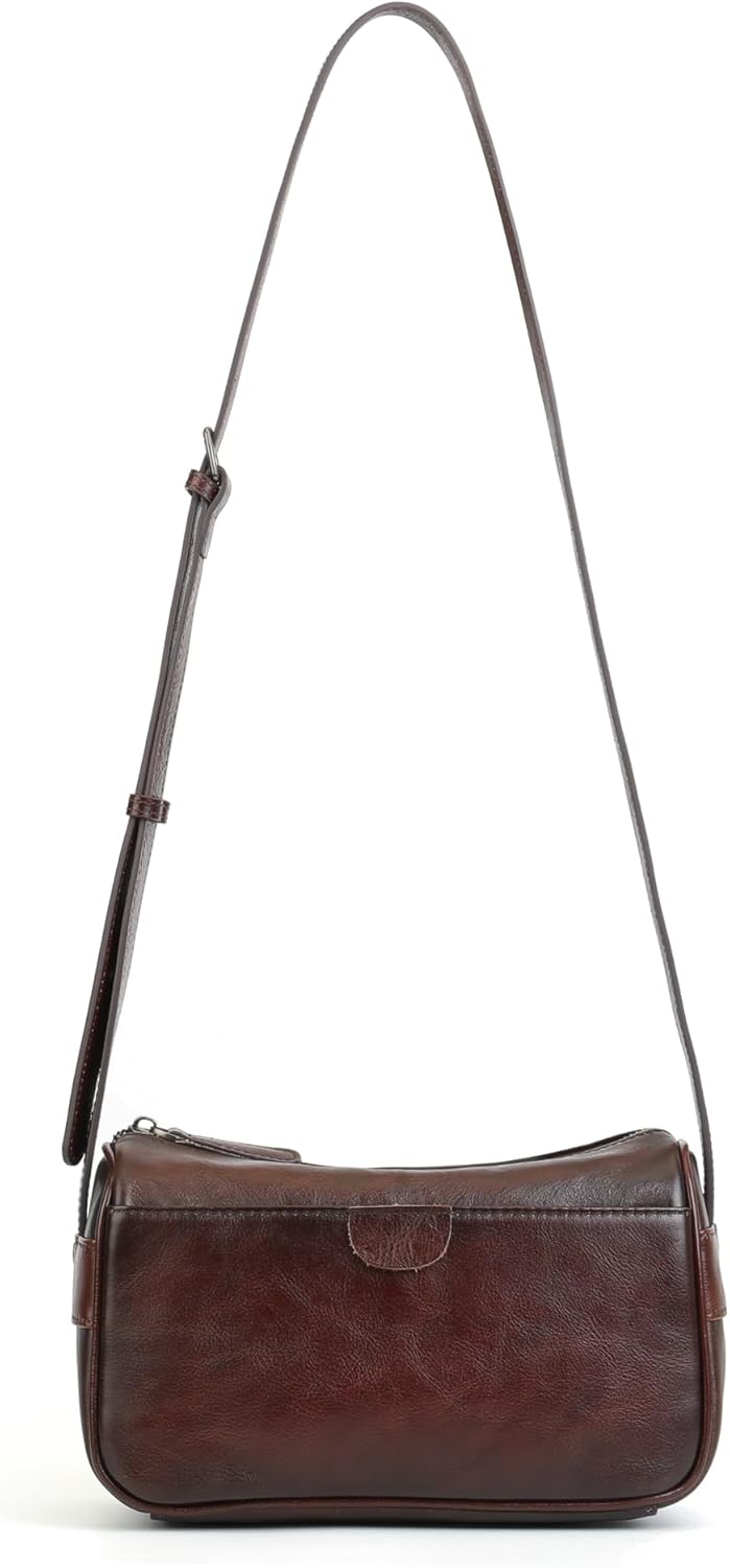 Genuine Leather Crossbody Bags for Women Cross Body Purse Boho Studded Shoulder Bag Small Handbags Phone Wallet Purses