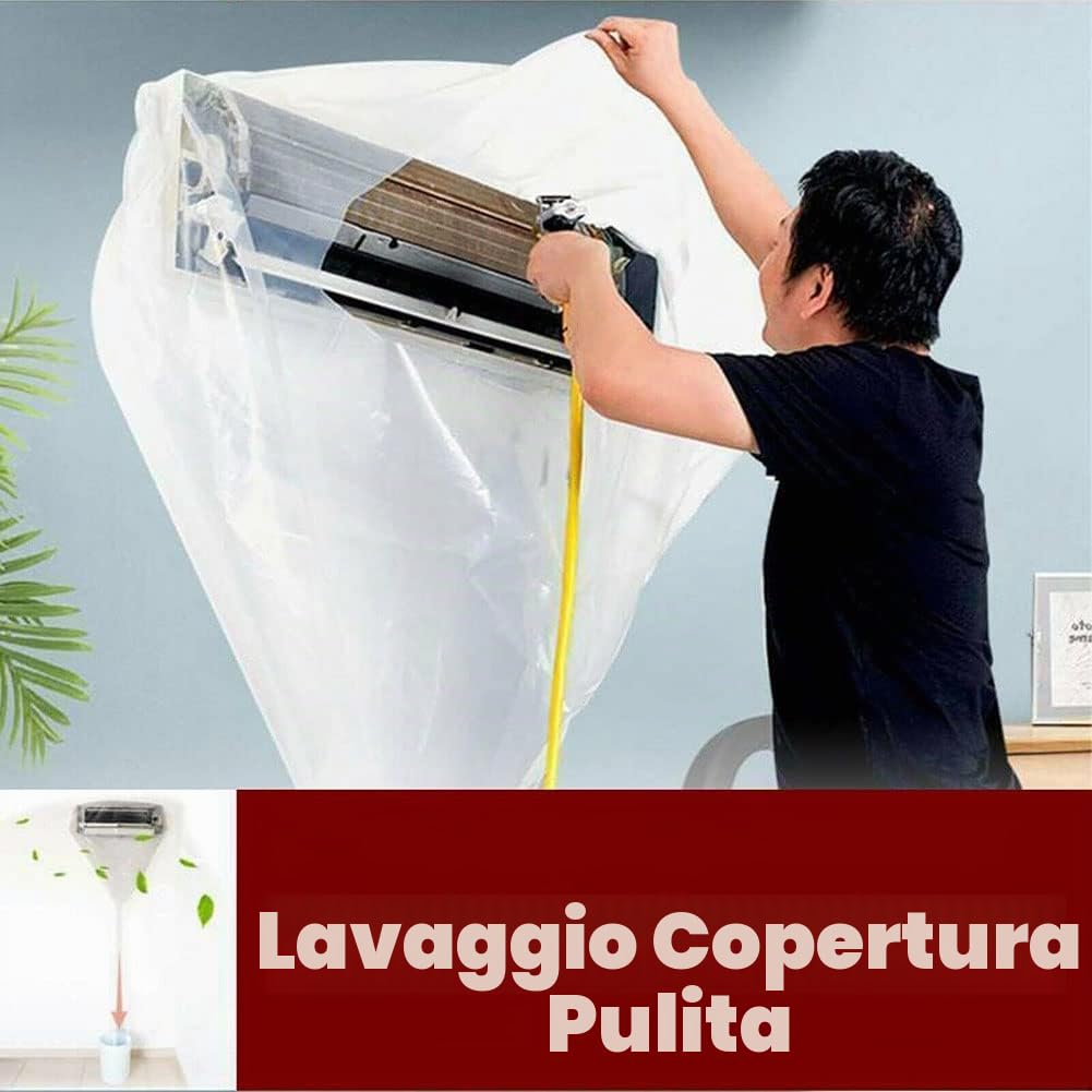 SPORTARC Sacchetto protettivo impermeabile della copertura di pulizia del condizionatore d'aria di lavaggio domestico della polvere