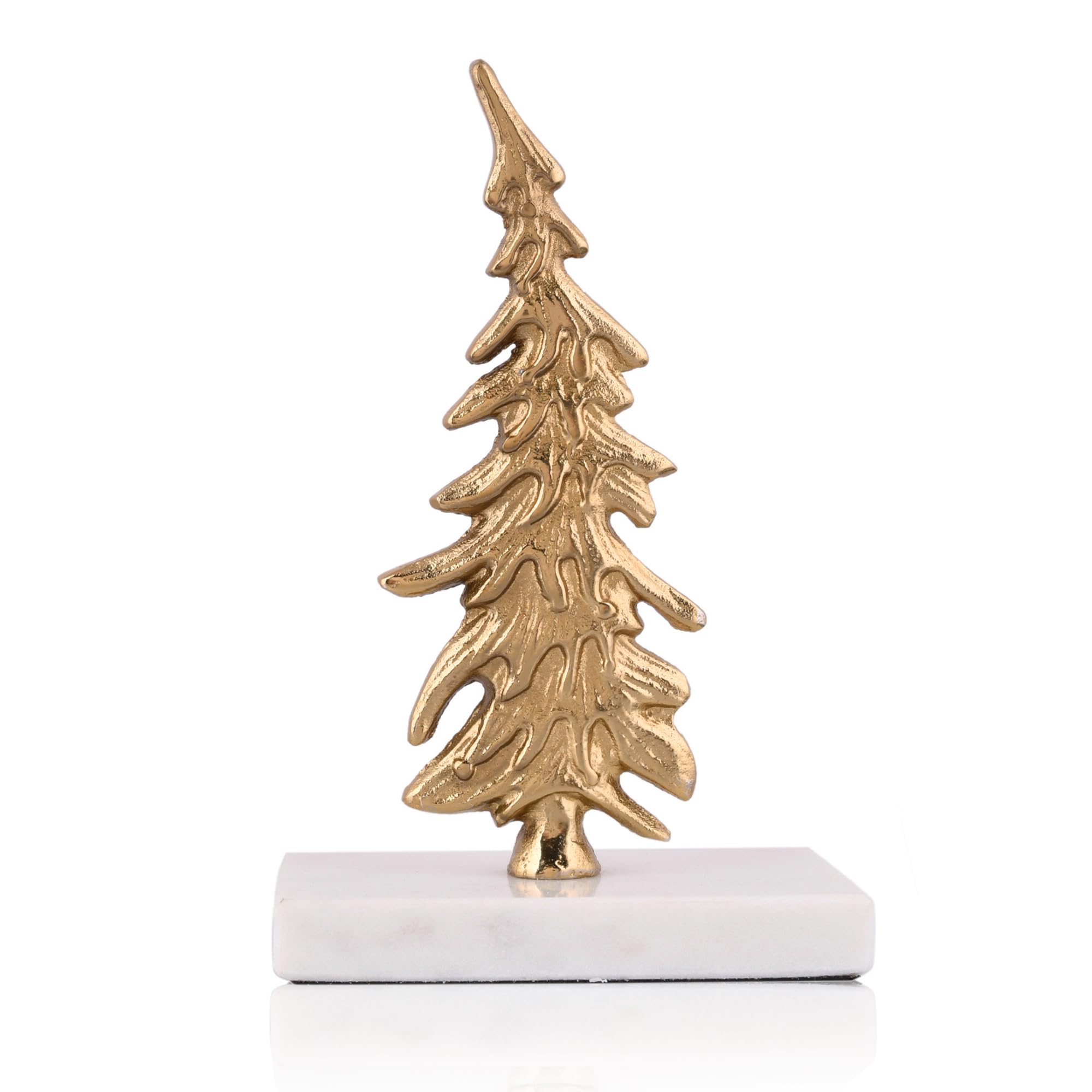 Amazon Brand - Umi Large Christmas Tree for Home Decoration - 6.5 Inch Aluminium Christmas Tree for Table, Set of 1 Christmas Tree Decorations Items for Home (Large)
