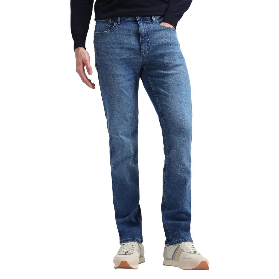 flying machine Men's Slim Straight Fit Jeans| Solid | Mid Rise | Stretchable | Jeans for Man-picture-27