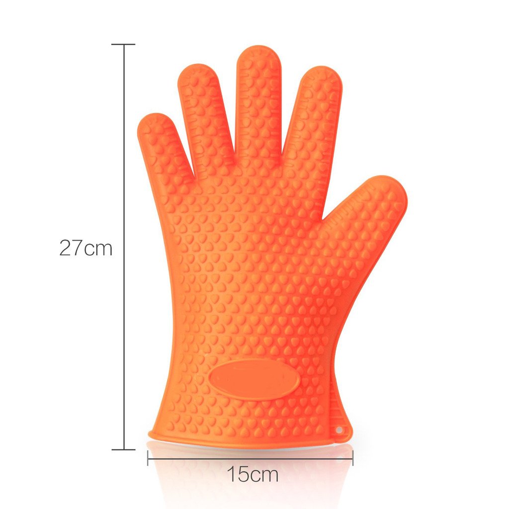 Gants De Cuisine En Silicone 1 Paire Avec 2 Maniques Gants