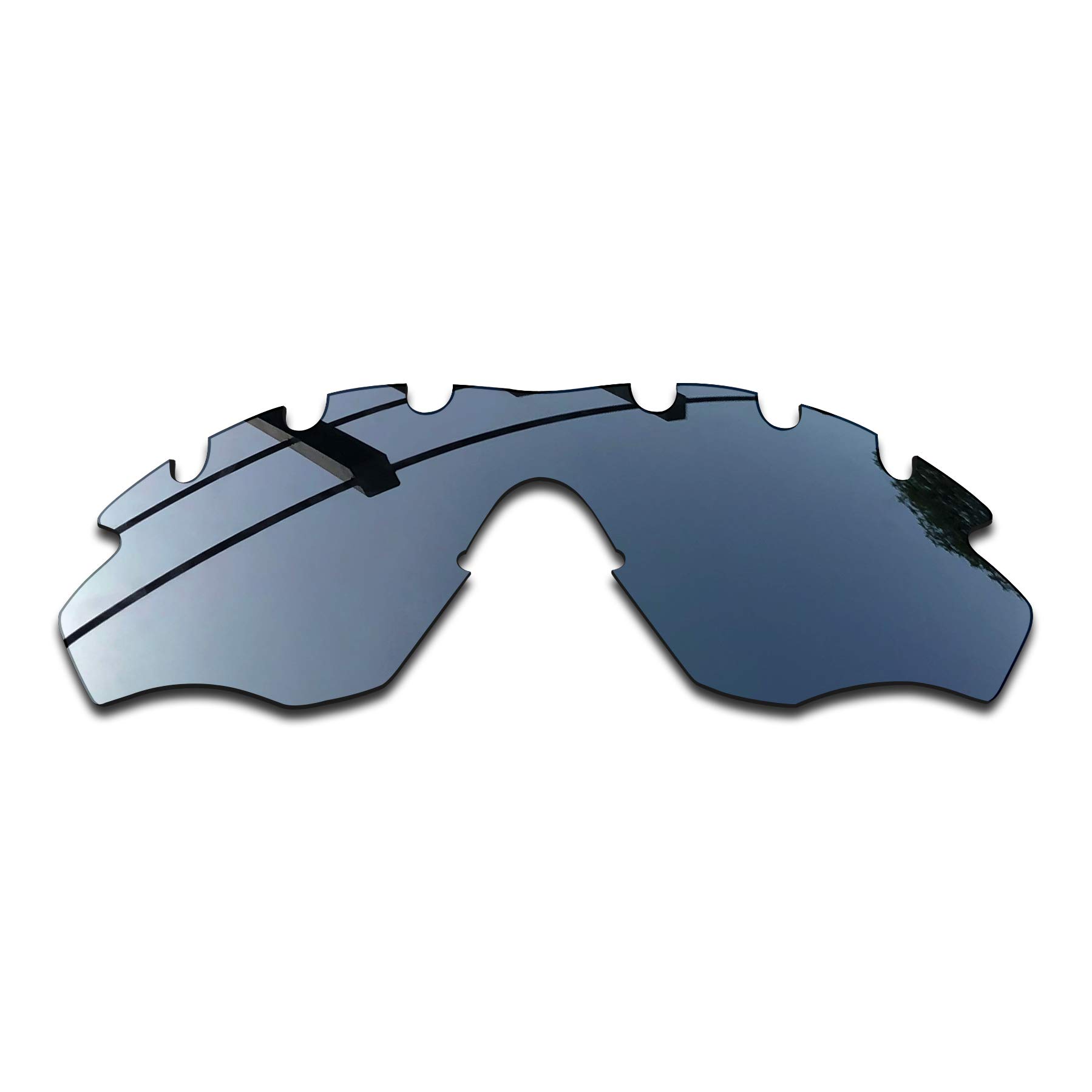 SEEABLEPremium Polarized Mirror Replacement Lenses for Oakley M2 Frame Vented OO9212 Sungl - Black Chrome Mirror