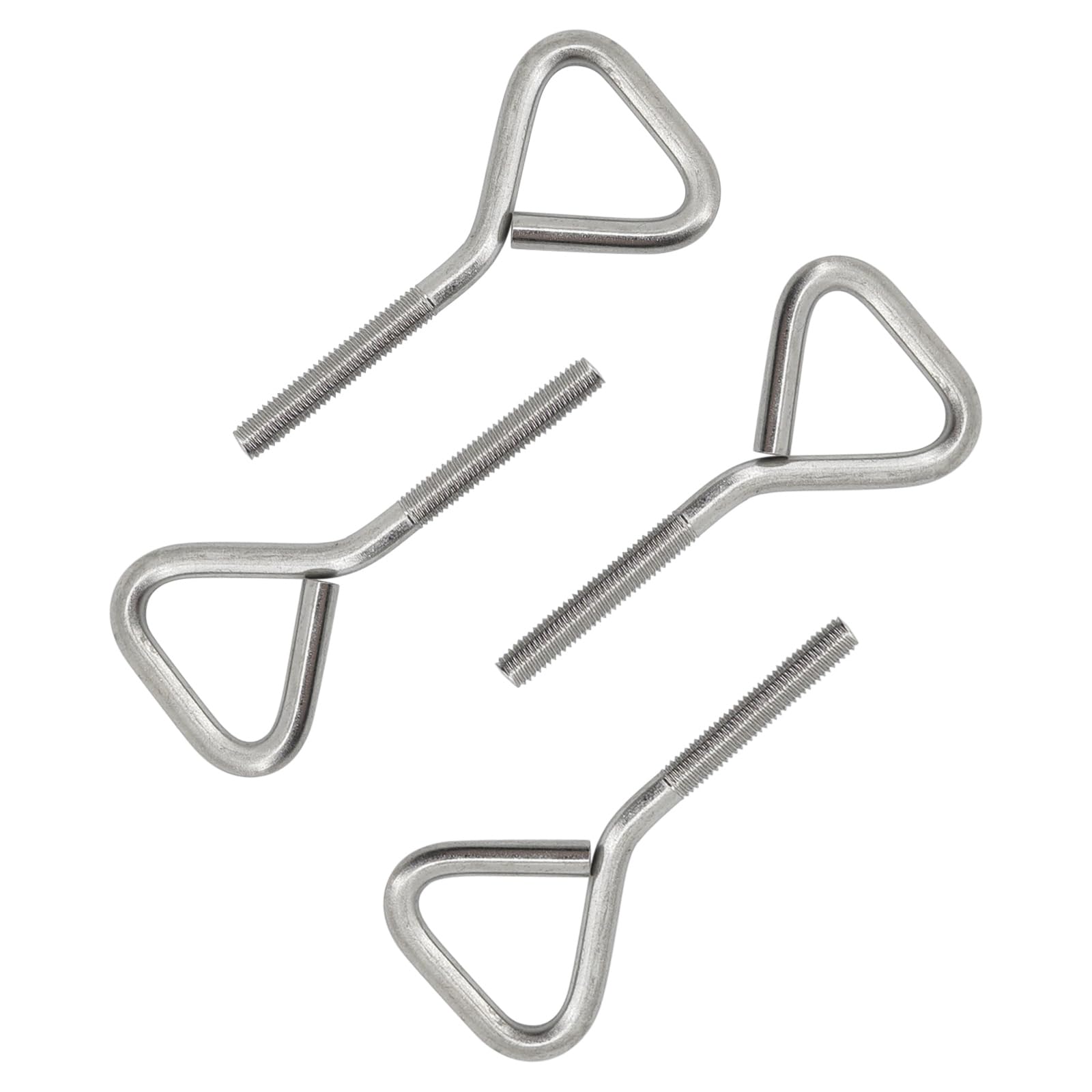 8Pcs M5x30 304 Stainless Steel Long Shank Triangle Lifting Eye bolts Screws Heavy Duty Lifting Ring Eyebolts - Image 4