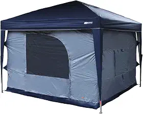 NTK, Barraca para Gazebo 3x3m em Poliéster Impermeável, para Acampamentos e Eventos, Transform, Cinza e Preto