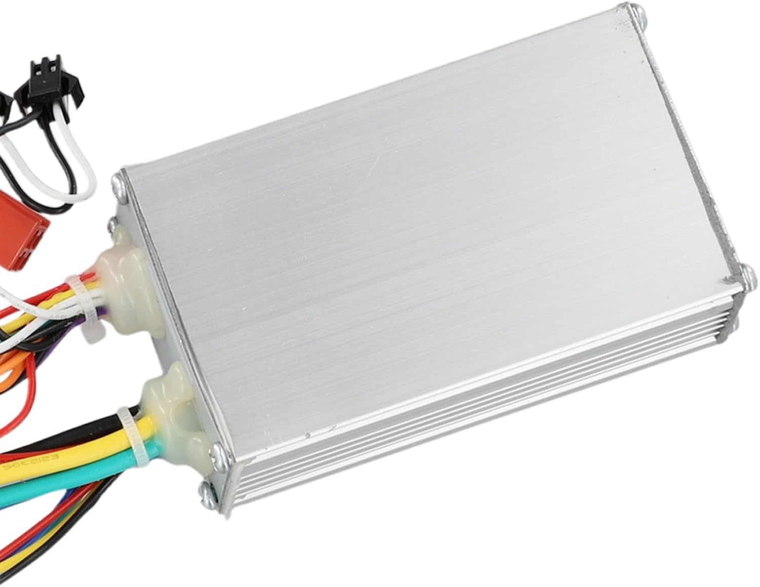 Close-up of the Brushless DC Controller label showing specifications