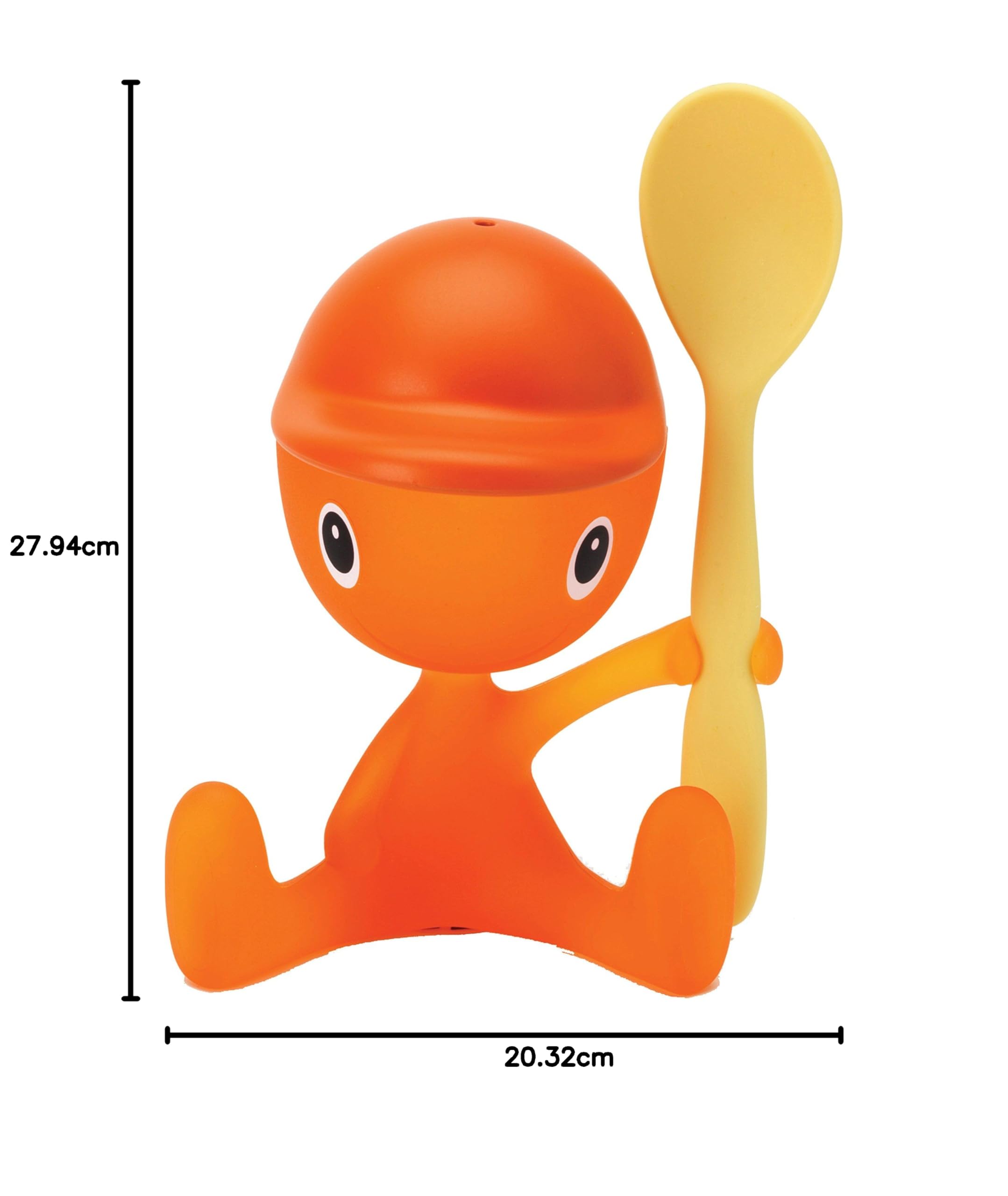 Alessi Ago01 Roost Coquetier Double Design Aluminium - Accessoire Table Élégant 4,5 Cm