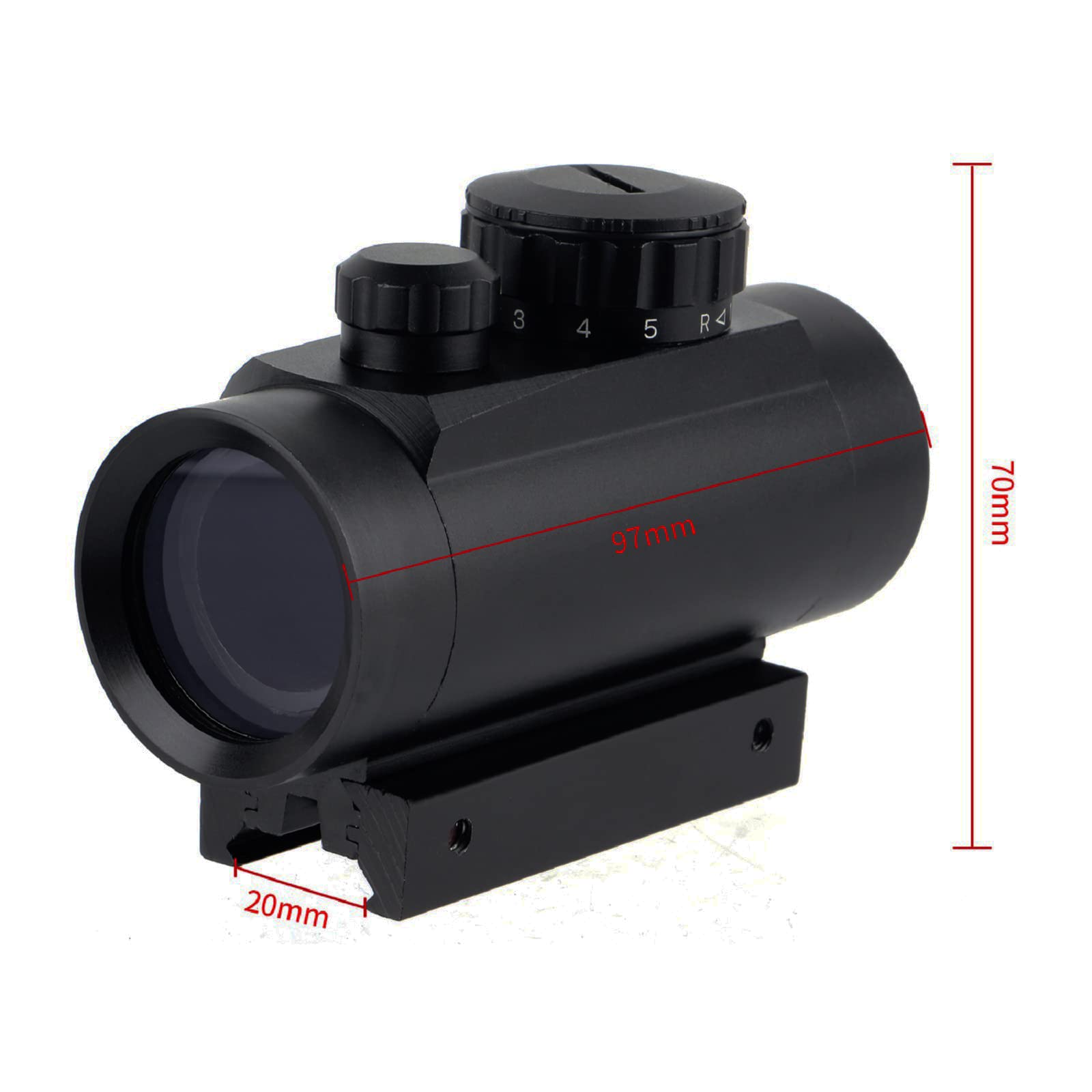Amazon.co.jp: FOCUHUNTER 1x30mm ドットサイト タクティカル 戦術