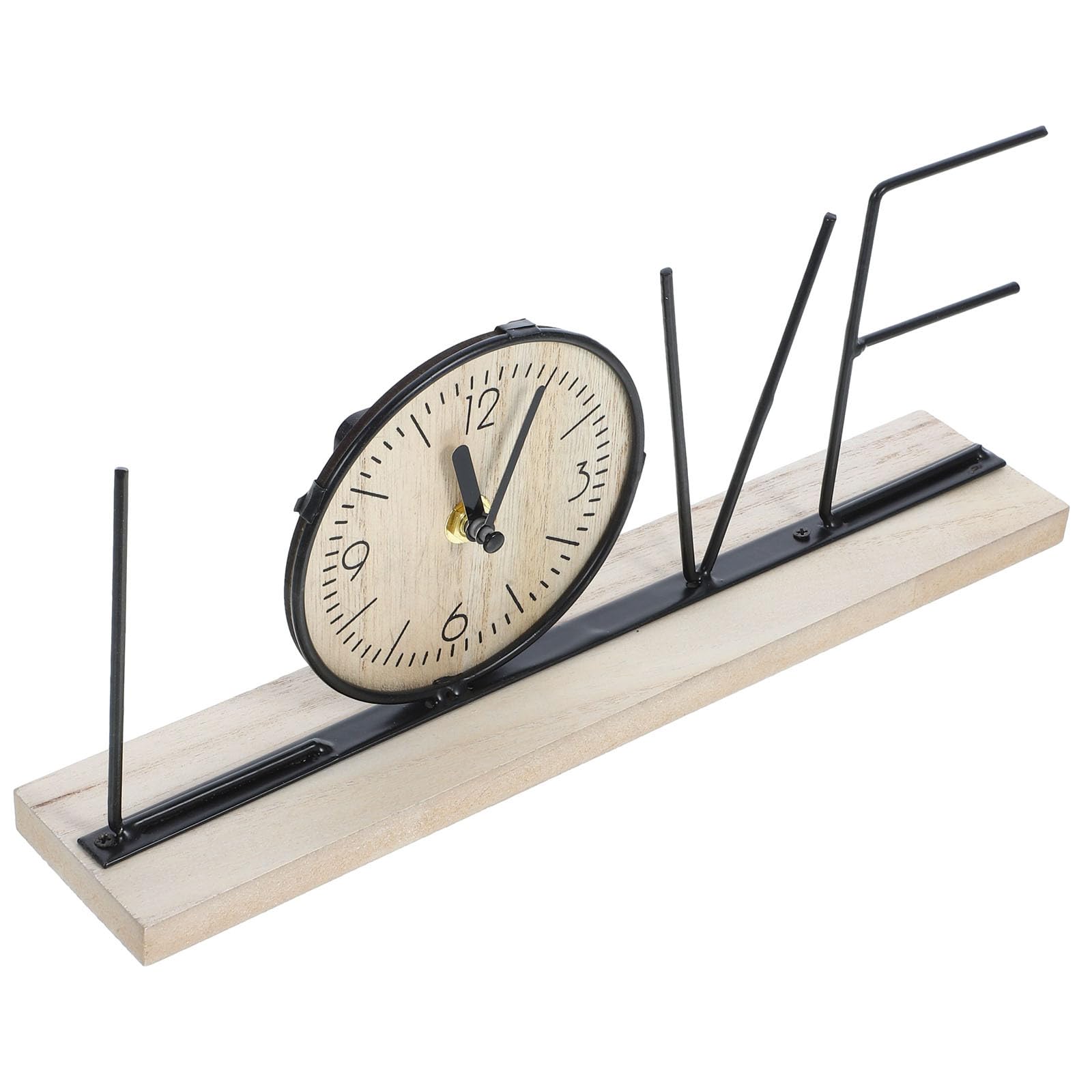 Reloj Love de Madera Escritorio Silencioso Antivuelco