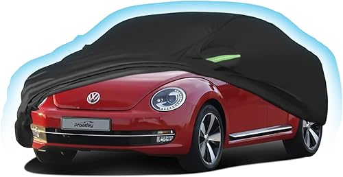 Miniatura 1 de Funda de automóvil para Volkswagen Beetle de 4 puertas 1998-2019 impermeable para todo tipo de clima para automóviles resistente al viento lluvia