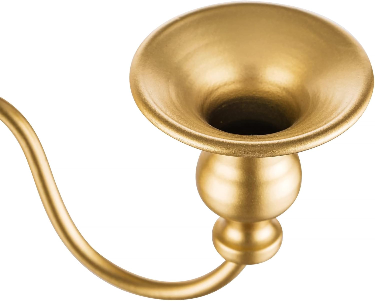 Tall Floor Candelabra Vintage: Gold 5 Arm Candelabras 22.4" Metal Spiral Opera Candelabra Candle Holder Antique Centerpieces for Christmas Wedding Dinner Party Aisle Reception Set of 1 - Image 5