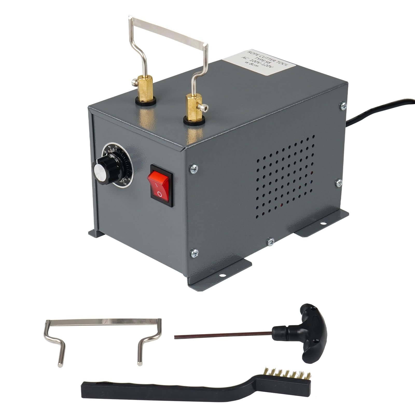 RONGTER Electric Rope Cutter Hot Knife Thermal Cutting Tool for Fabric Nylon Webbing Belting Ribbon - Seatld Hot Wire Cutting Tool (160W Seat-type