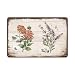 YOYI ART Shabby Chic Wall Decor - Vintage Flower Botanical Tin sign for Rustic Country, Farmhouse, kitchen, Garden, Bathroom Wall Decor Art, Gifts for Women, 12 x 8 inch