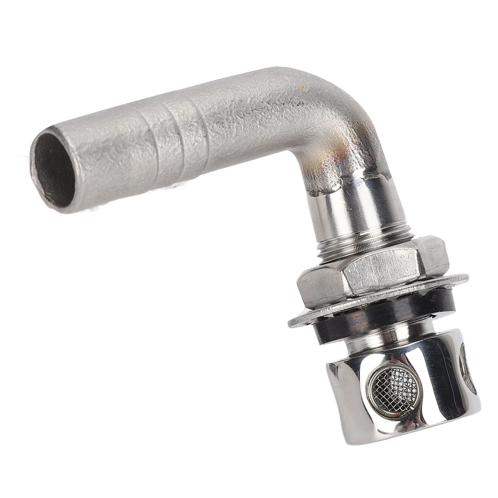 BTSEURY Fuel Vent, 90° 316 Stainless Steel Marine Grade Fuel Gas Vent, 4 Holes Marine Grade Gas Yacht Hardware Fitting M16