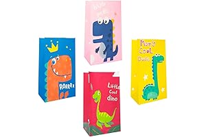 Artseen 20 Pcs Dinosaur Candy Bags for Birthday Party