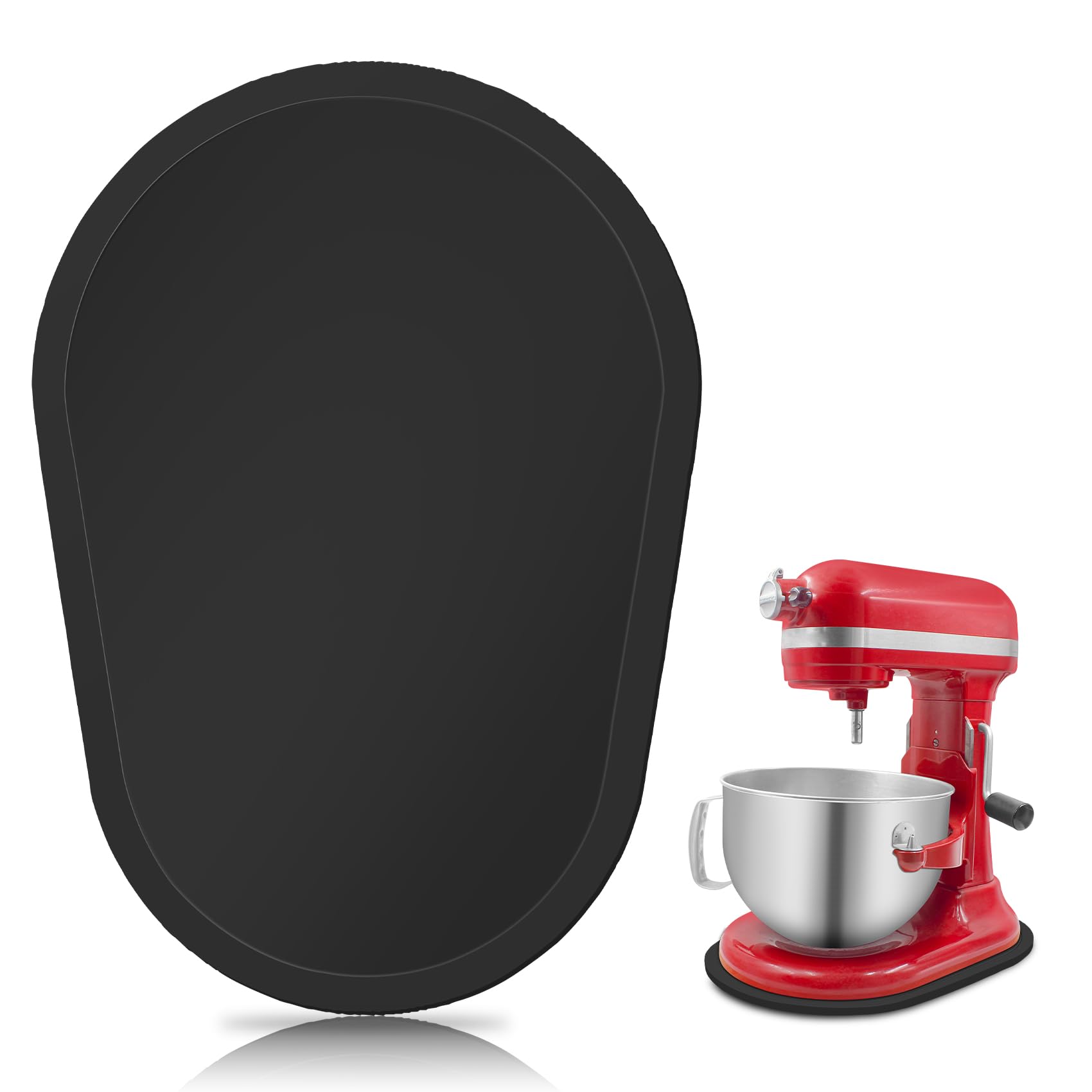 Mixer Slider for Kitchen Aid 5-8 Qt Bowl Lift Stand Mixer, Black