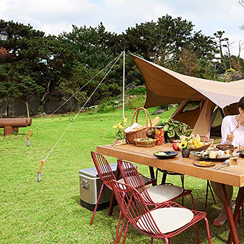 6 peças/10 peças de tarraxas em formato de V de titânio à prova de vento para barraca de acampamento