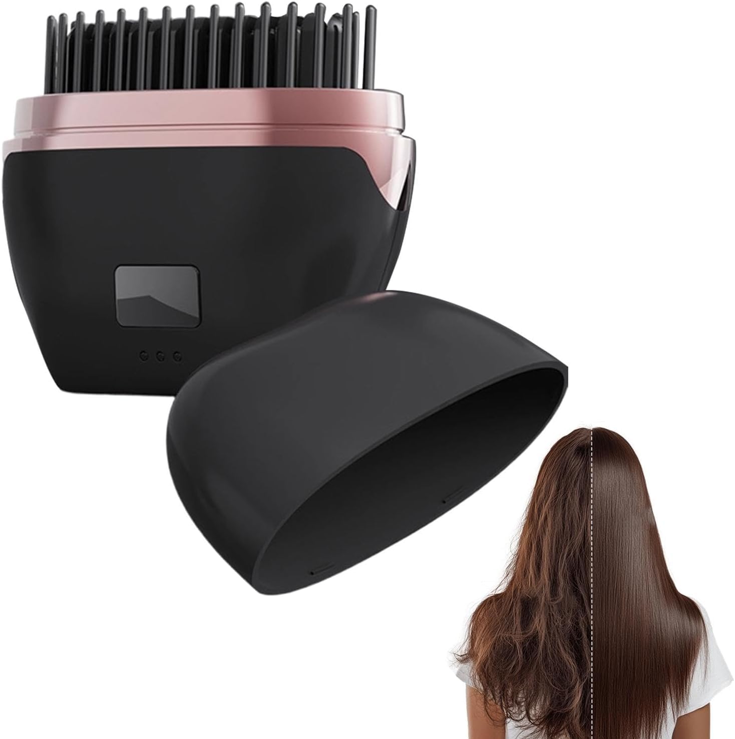 Dratal Mini Hair Straightening Comb, Cordless Hair Straightener Brush, Pocket Size Heat Brush, 3 Temperature Control 140°C–180°C, Ionic Anti-Scald Design, Auto Shut Off-image-37