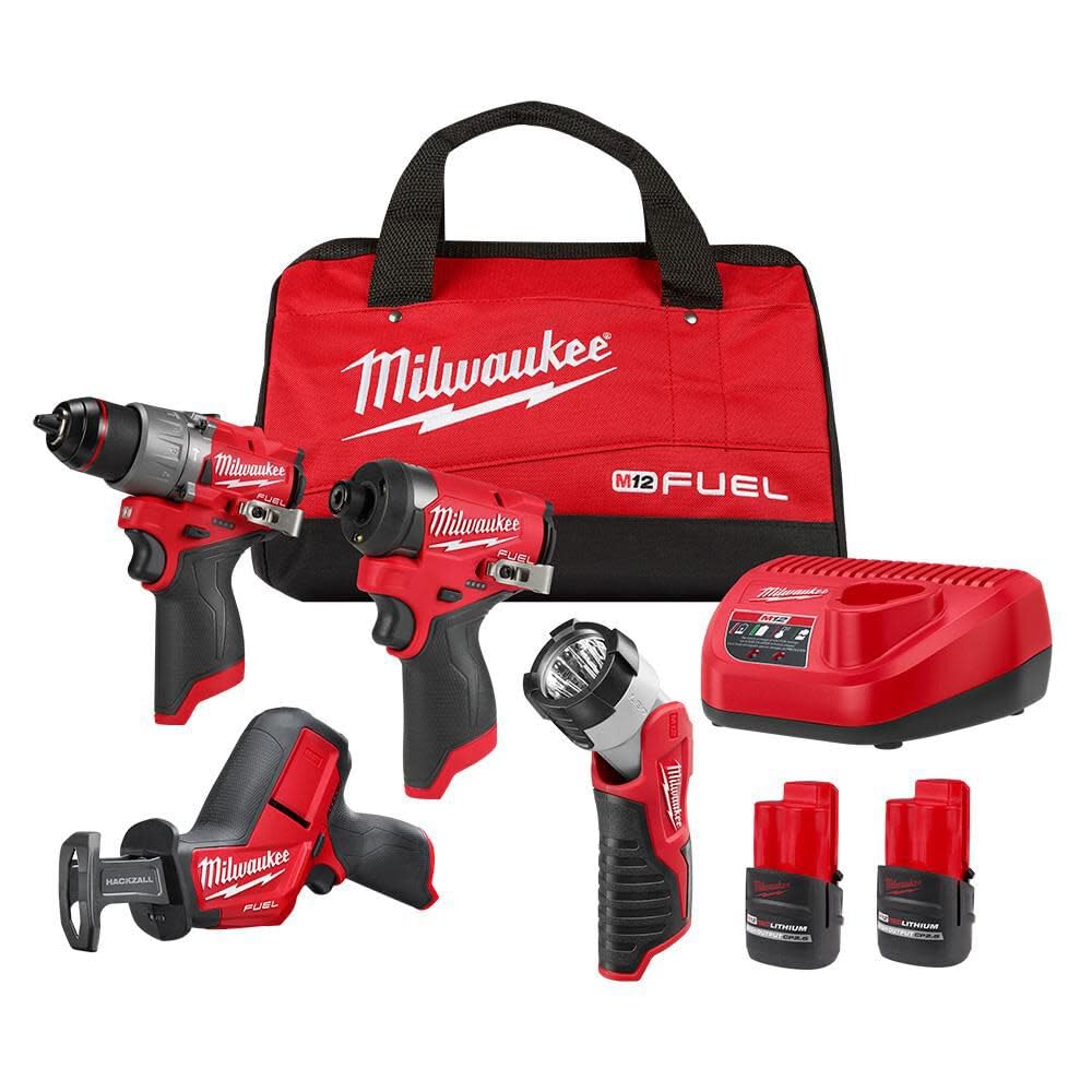 Milwaukee M12 FUEL 4-Tool Combo Kit