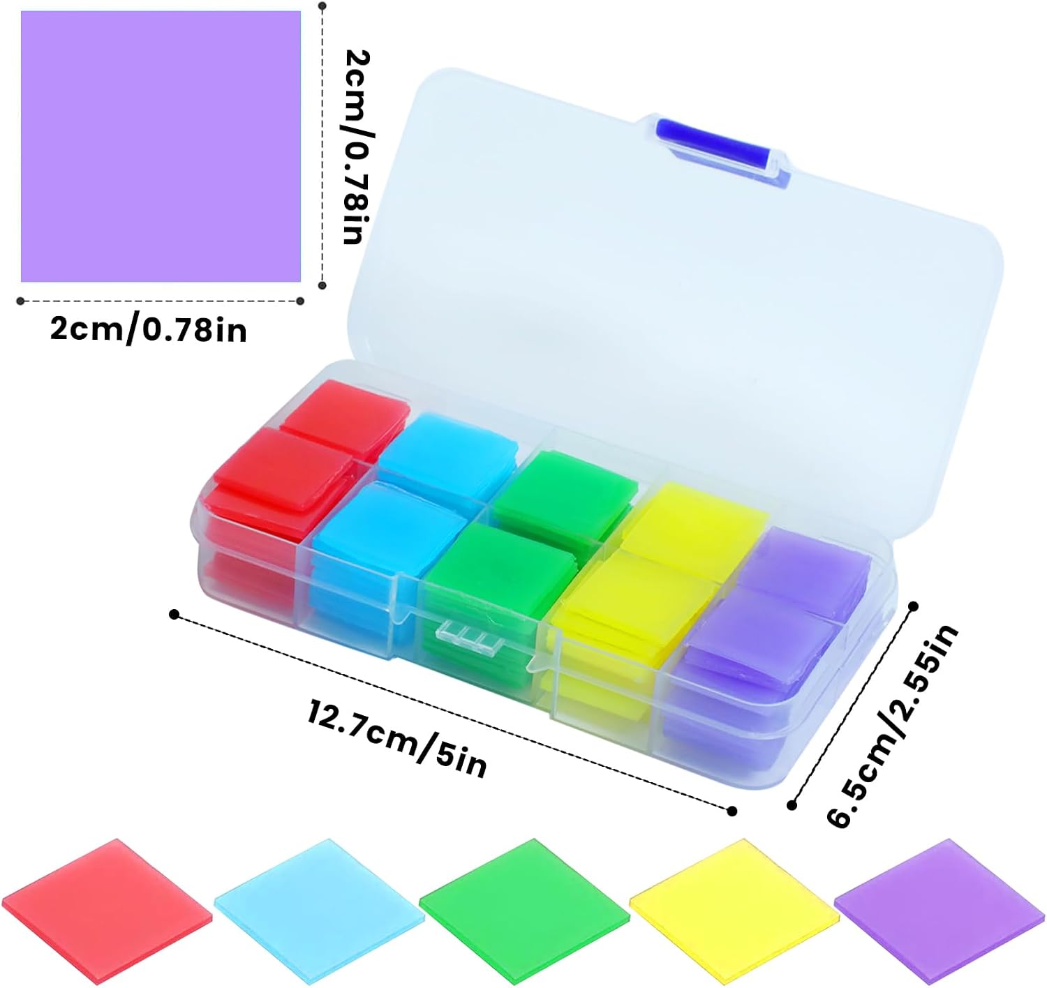 100Pcs Diamond Art Painting Glue Clay Wax,DIY 5D Diamond Art Accessories Tools Supplies Set with Storage Box,Colorful Clay Embroidery Painting Set Cross Stitch DIY Crafts Tool