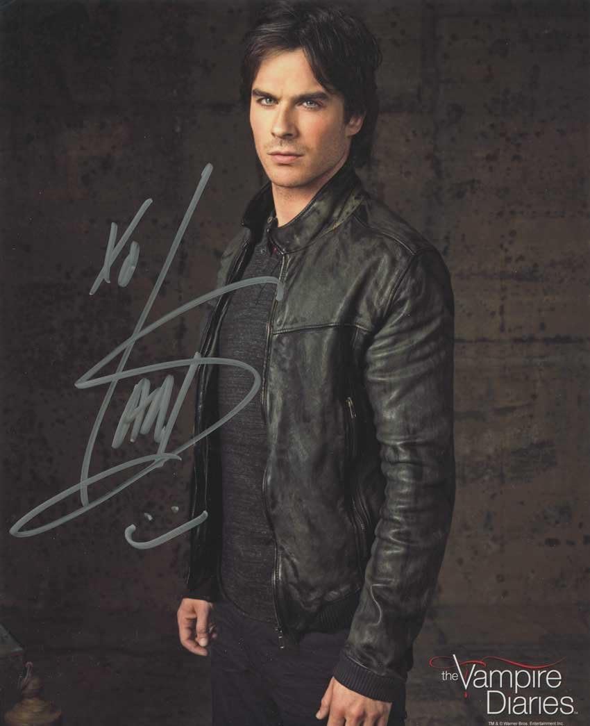 THE VAMPIRE DIARIES IAN SOMERHALDER AUTOGRAPH PHOTO 2 at Amazon's