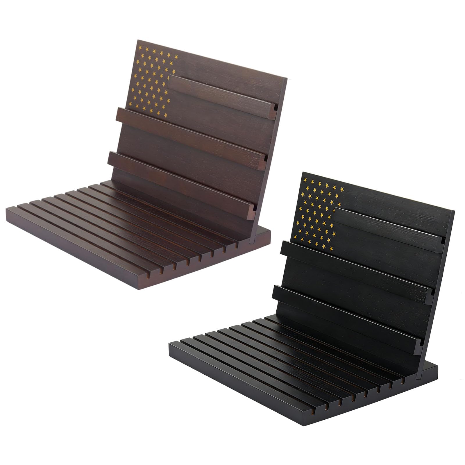 espositore in Legno Contiene 80 commemorativi con 11 File Graduate per Lo stoccaggio organizzato dei Collezionisti Porta Monete della armata