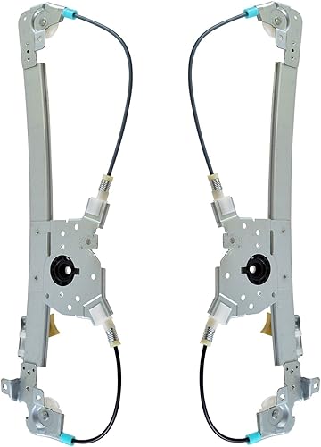 Miniatura 174 de TRQ Juego de elevalunas manual para el lado del conductor y del pasajero compatible con Chevrolet Tracker 1998 1989-1997 Geo 1989-1998 Suzuki