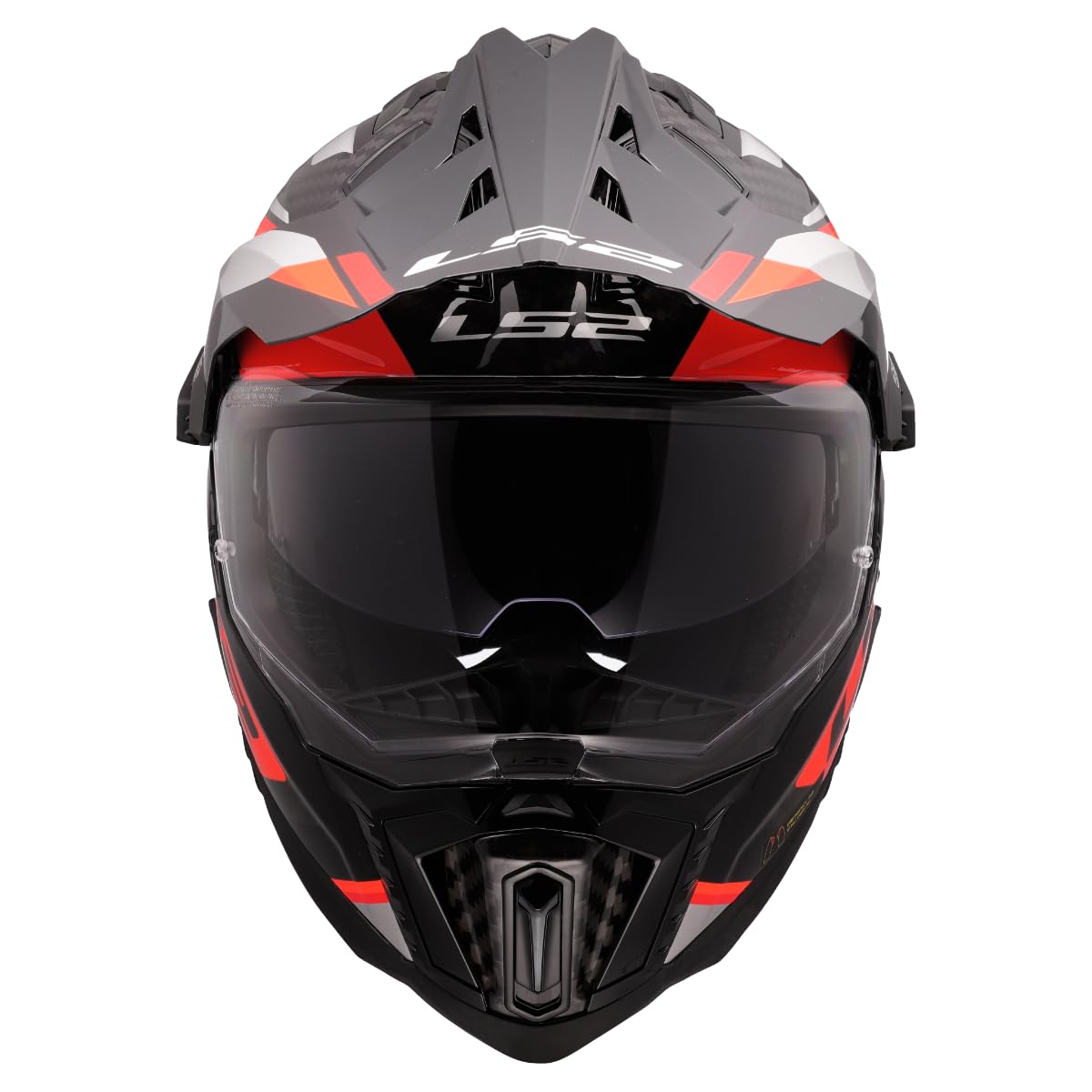 LS2, Casco Moto Cross EXPLORER CARBON FRONTIER II Gloss Orange