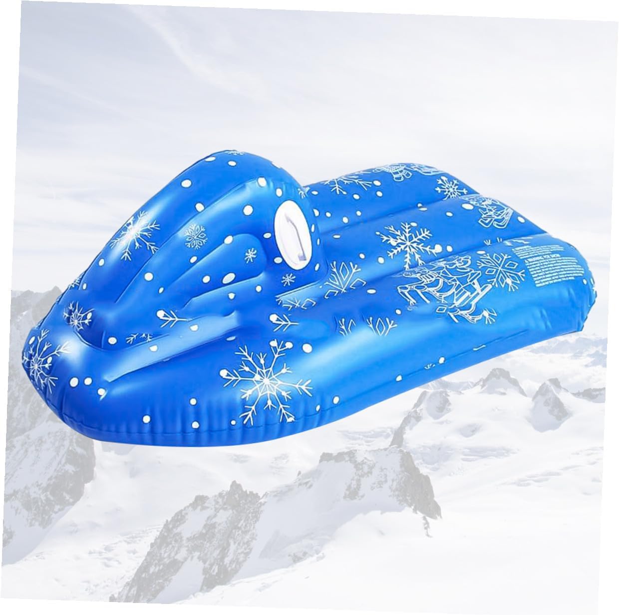 BESTYASH Inflatable Snow Sled and Skiing Board for Cold-Resistant PVC Snow Tube with Handles Winter Outdoor and Family Sledding