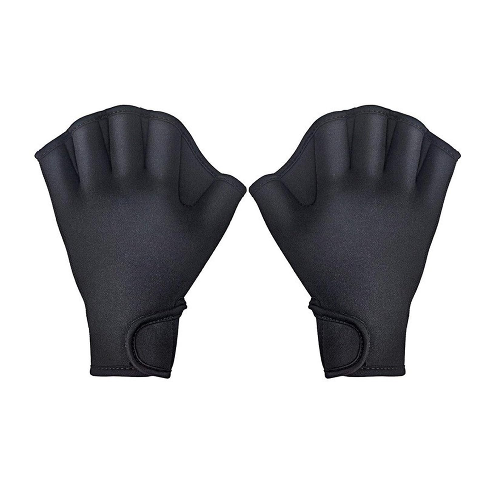 Swim Training Gloves,Aqua Gloves Webbed Paddle Swim Gloves,Web Frog Swim Gloves Aquatic Fitness Water Resistance Training for Swimming Diving with Wrist Strap (M)