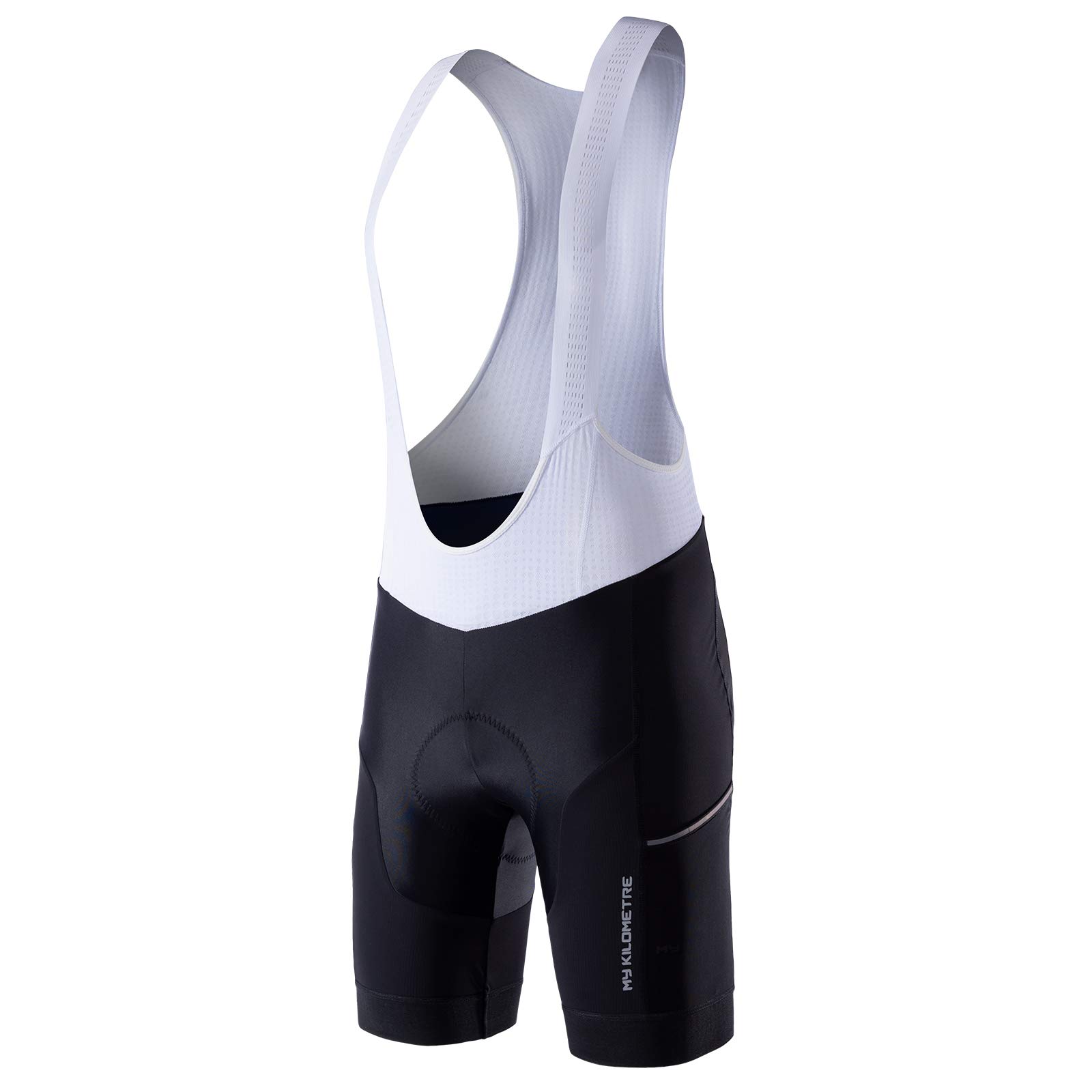MY KILOMETRE - Cuissard de Cyclisme Homme Bretelles Respirant | Short Vélo Haute Performance avec 2 Poche Latérale