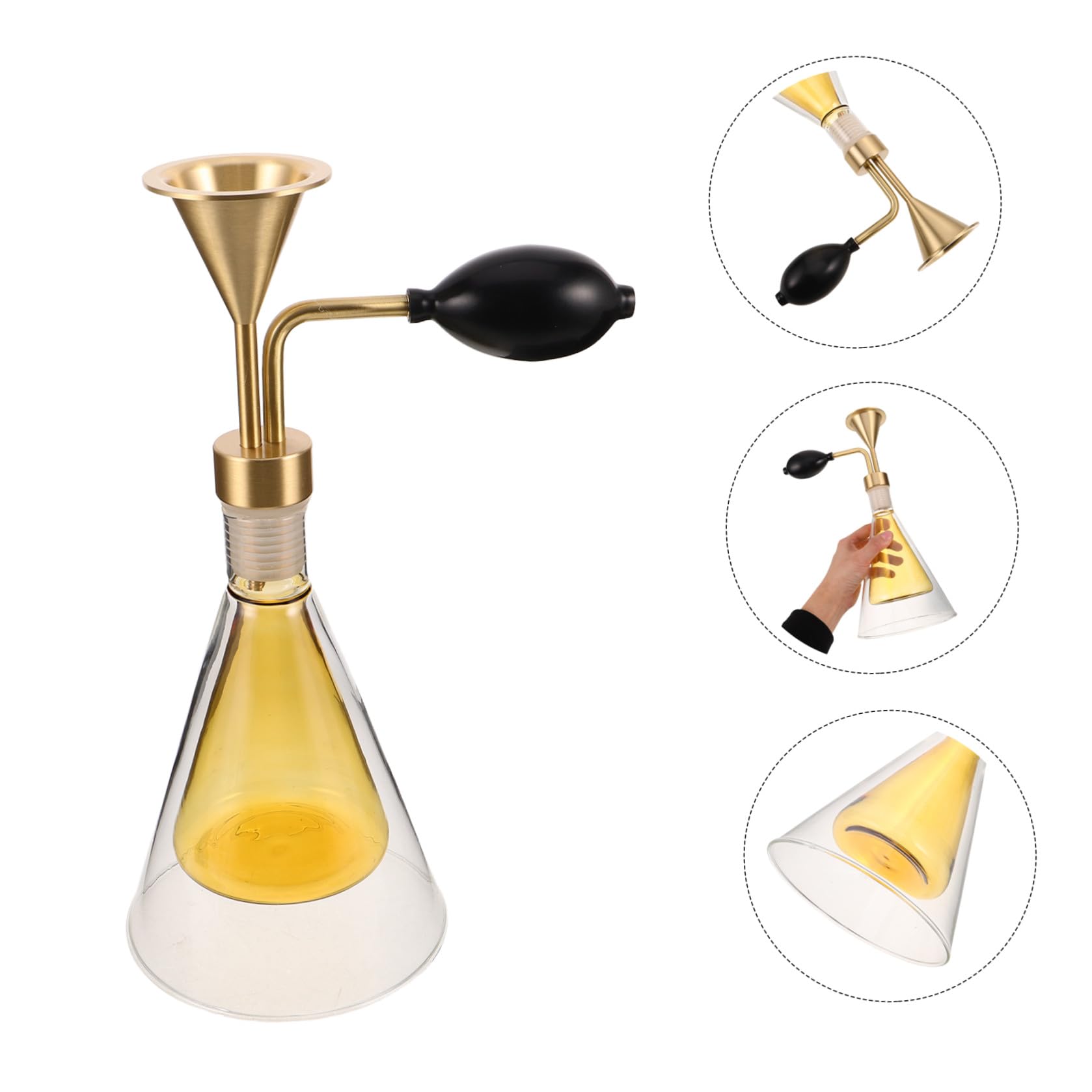 FRCOLOR Diffusore di Fragranze per Spa in Vetro Compatto Oli Essenziali Intercambiabili, Design Raffinato e Adatto per Uso Quotidiano Aromatico
