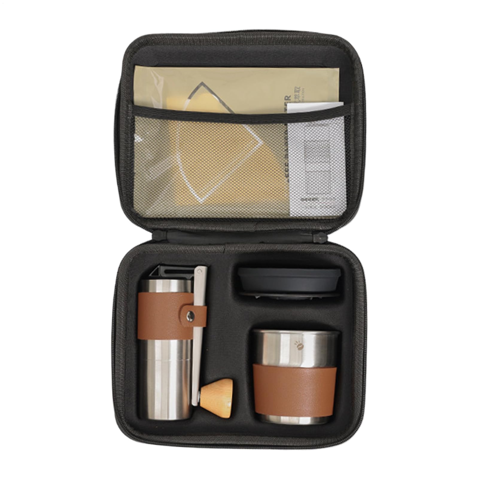 Manuelle Kaffeebohnenmühle - Manuelle Kaffeemühle,Multifunktionale Kaffeemühle Mit Tragbarem Kaffeezubehör-Set Für Reisen, Wandern, Und Zuhause