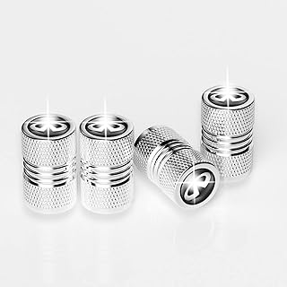 NEMEAE Tire Valve Stem Caps Fit for Infiniti QX50 Q50 Q70 Q70L Q60 QX30 QX60 QX80 Cars.Air Valve Caps Suit for Most Car Truck SUV Wheel Accessories 4pcs Silver