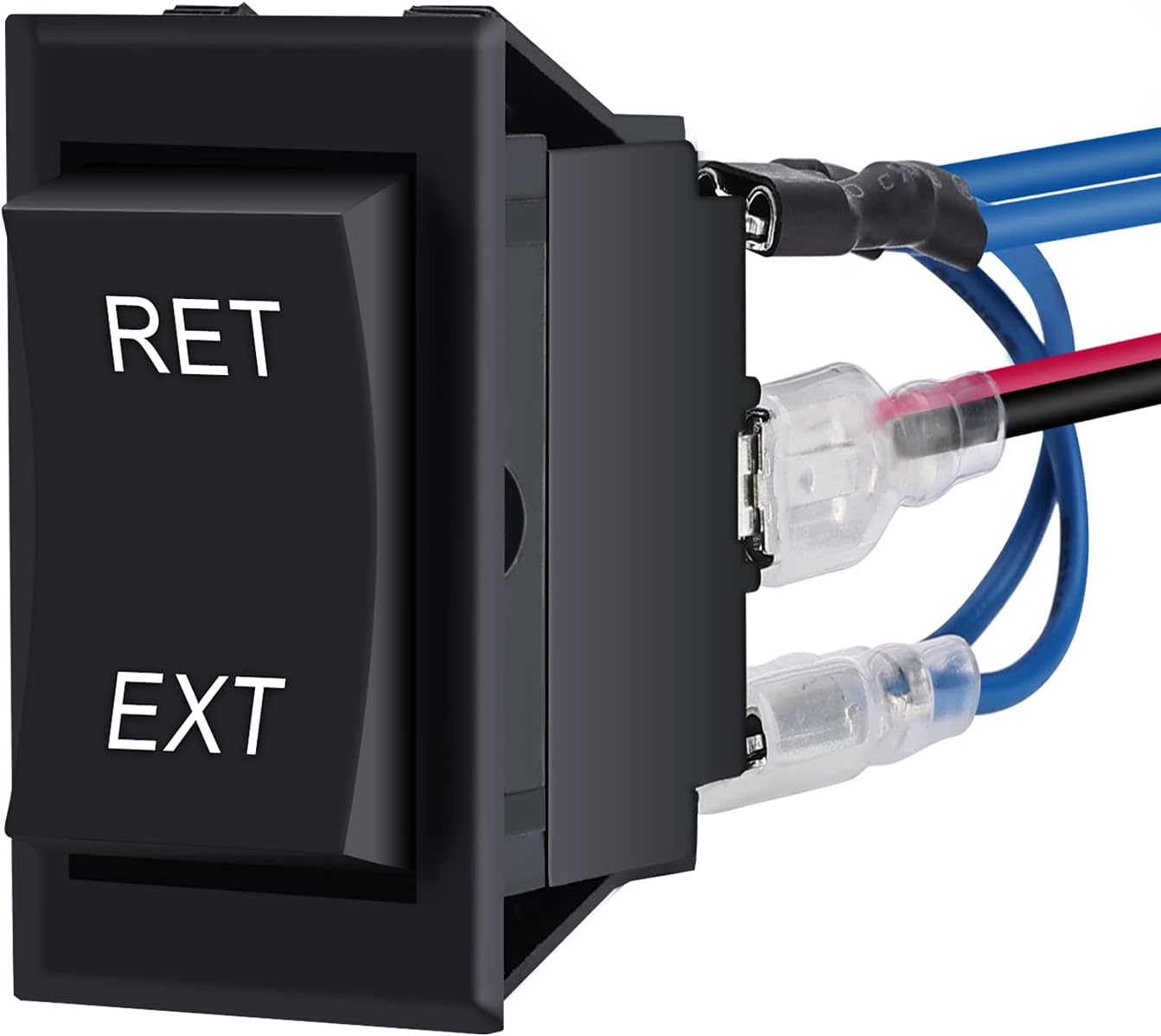 APIELE Momentary Switch Polarity Reverse 6 Pin (ON) Off (ON) RV Power Jack DPDT Rocker Switch 20A 12VDC auto Control Reset Toggle with Pre-Wires