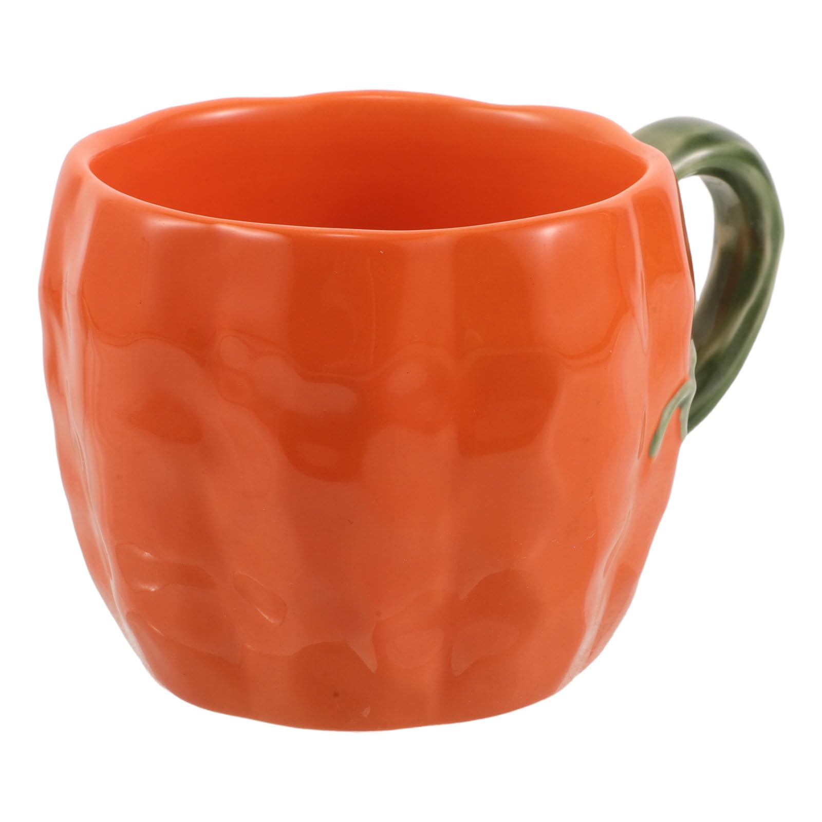 NUOBESTY Taza de Cerámica con Forma de Calabaza Y Asa, 380 Ml/12,8 Oz. Taza de Café con Temática de Halloween para Café, Té, Agua, Leche, Chocolate Caliente Y Decoración Navideña.