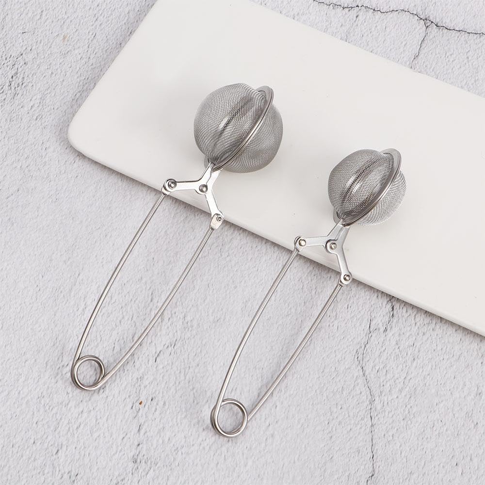 Colador de té de malla con asa para té de hojas sueltas, infusor de té de acero inoxidable para especias, filtro de té de hierbas, café y especias, suministros de cocina, bolsas de té (pequeño)