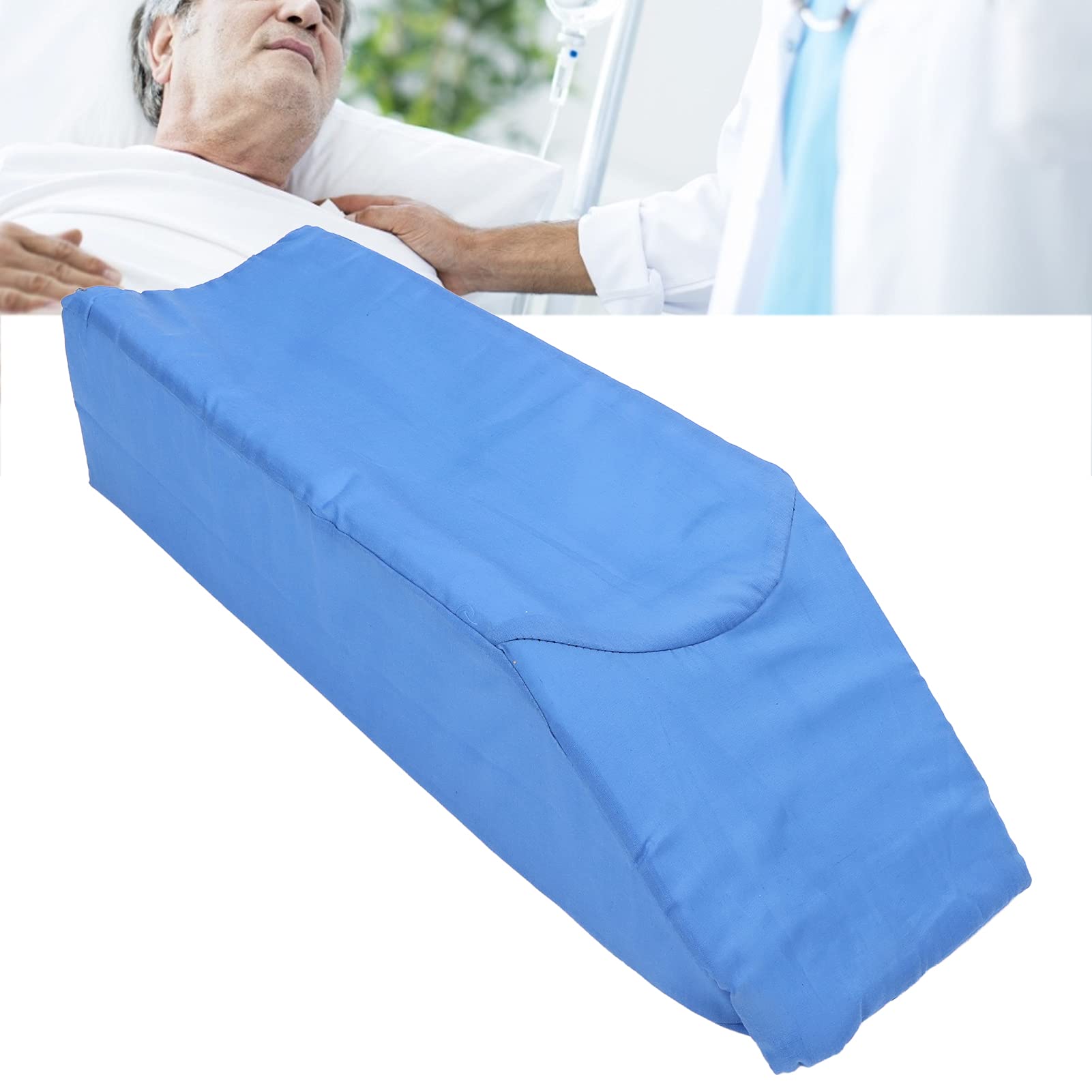 Almohada ortopédica de elevación de piernas para aliviar la hinchazón y controlar el dolor, eleva piernas, tobillos y rodillas para una mejor circulación y comodidad, perfecta para dormir, leer y