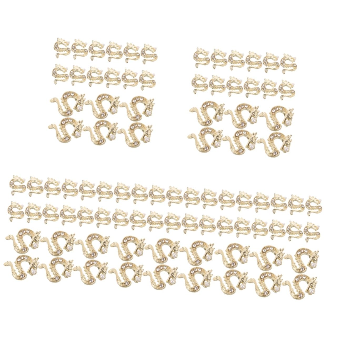 5 Sätze Niedliche Nagel Charms Dekoration Nageldekor Edelsteine ​​Für Nägel Maniküre Edelsteine Charms kunst DIY Drachen 50 Stück * 5
