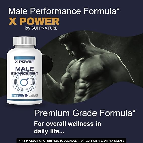 (2 Pack) X Power Pills for Men, X Power Supplement for Strength and Stamina Support* Advanced Formula, 120 Count
