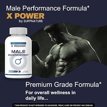 (2 Pack) X Power Pills for Men, X Power Supplement for Strength and Stamina Support* Advanced Formula, 120 Count