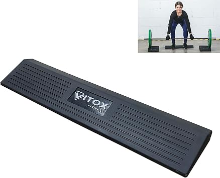 TSTS Fitness Squat Wedge for Heel Elevated Squat and Calf Raise Platform, Barbell Full Squat Block Heel Lift Wedge Solid Rubber Squat Ramp Boards for Calf, Ankle and Foot Stretching