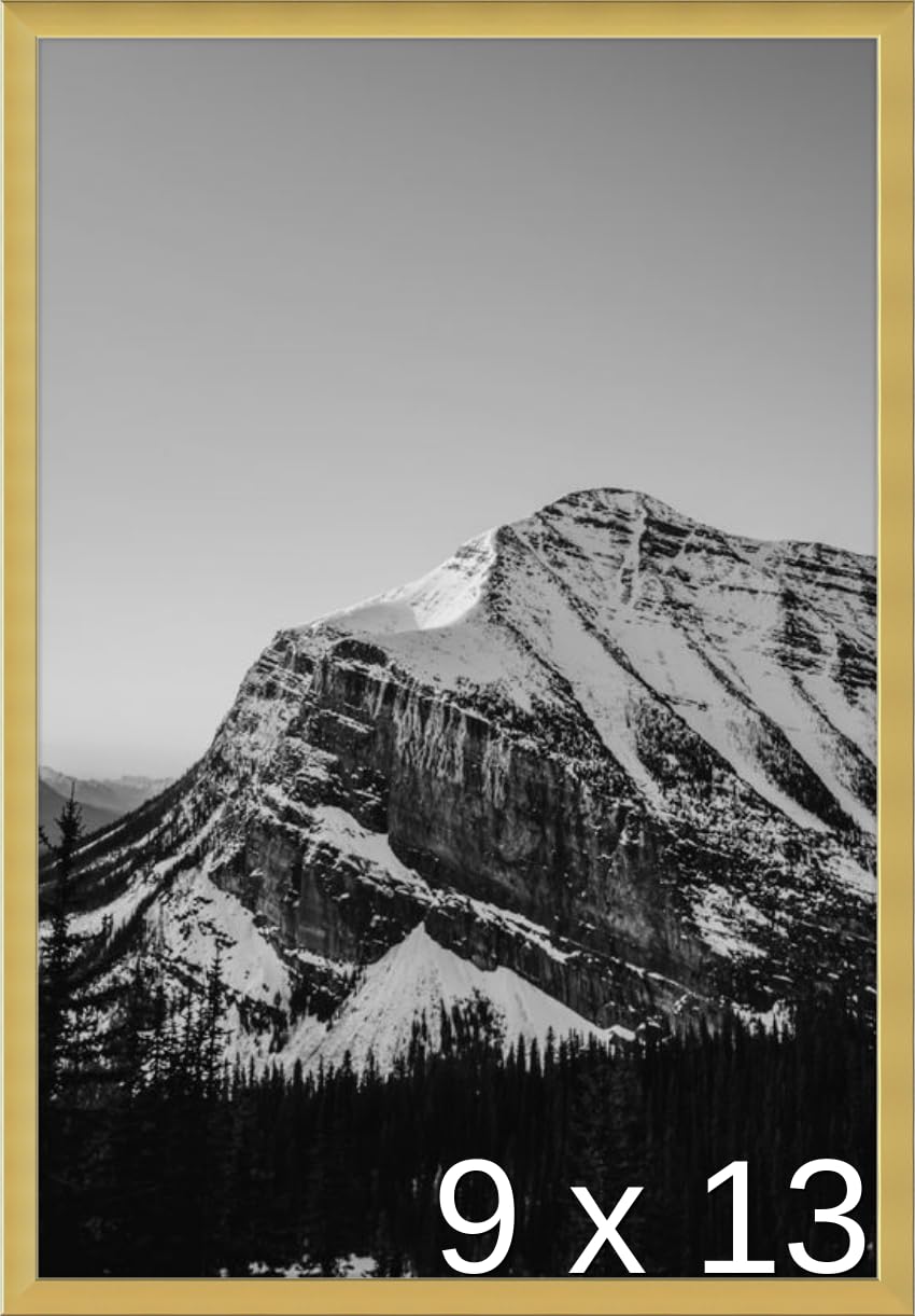 Frame It Easy 9 x 13 Gloss Gold Metal Frame (Ashford)