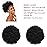 Afro Puff kinky curly Drawstring Ponytail Extension for Black Women Synthetic Short Afro Kinkys Curly Afro Bun Extension Hairpieces Updo Hair Extensions with Two Clips(2)