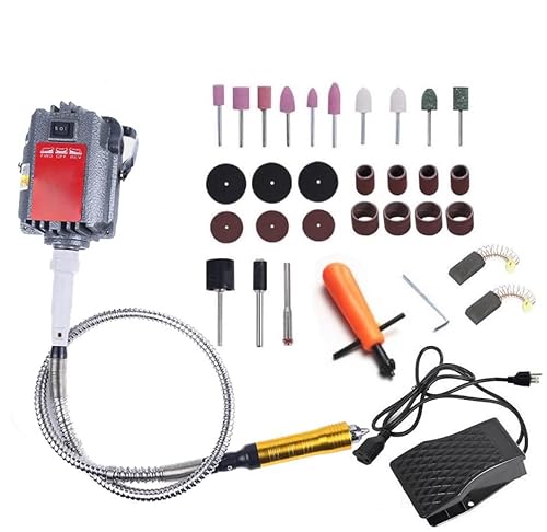 1000W Flexible Shaft Rotary Tool Kit Hanging Swivel Tool 30000RPM Rotary Tool Wood Working Tools and Carving Accessories Tool
