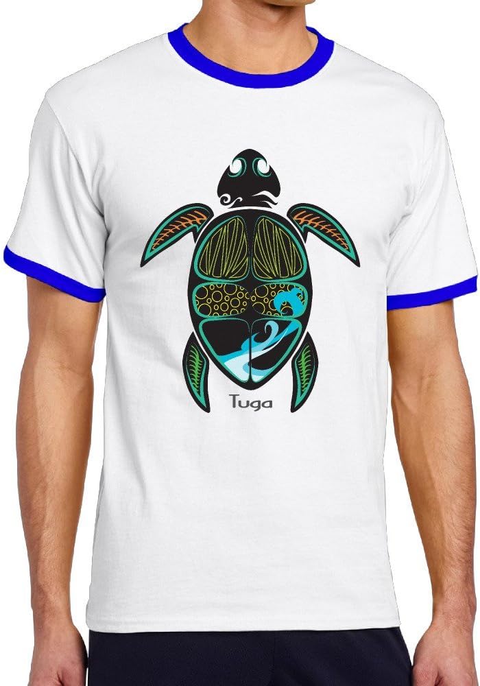 UWL Tuga-Logo CONTRAST COLOR Man T-Shirt 100% Cotton Arts Crafts&Sewing Clothing Tee-shirts Guy Screw Neck Red